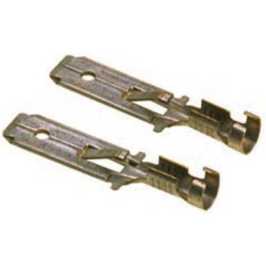 LAPP Flachstecker 6.3 mm - Unisoliert, Metall, 100 Stück, 180°