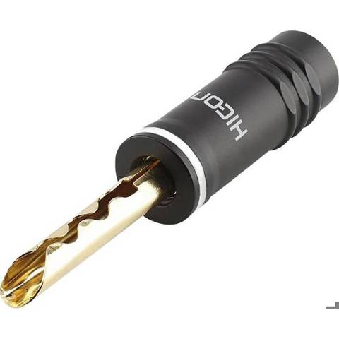 Hicon HI-BM13-WHT Lautsprecher-Steckverbinder Stecker - Gerade - Schwarz/Weiß - 1 Stück