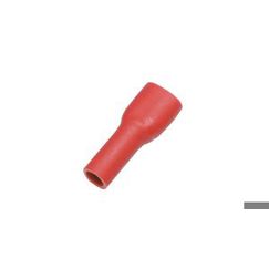 Flachsteckverbinder Isoliert Rot 0.25 bis 1.65mm² Buchse 100 Stück