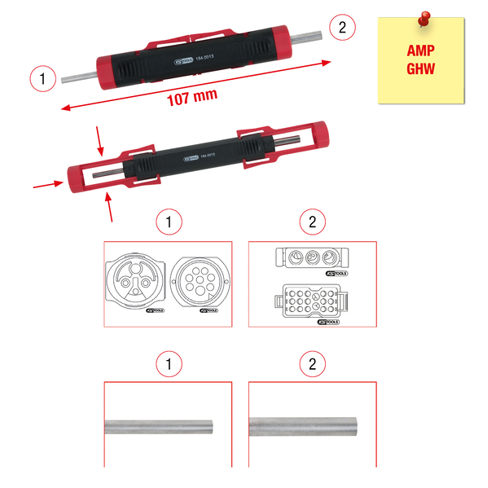Kabel-Entriegelungswerkzeug für Rundstecker & Rundsteckhülsen (1,5 / 3,5 mm)