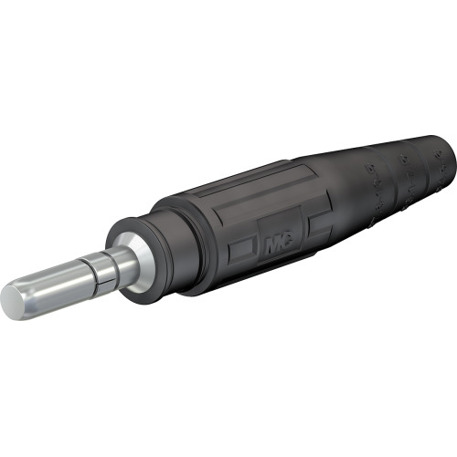 Crimpanschluss 6 mm Stecker - 16 mm² - Schwarz - Laborstecker - Art. Nr. 15.0002-21