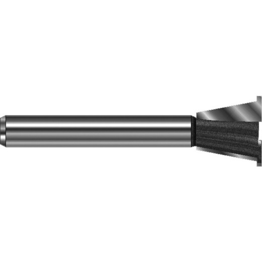 Grat- und Zinkenfräser mit Vorritze - Durchmesser 14,3 mm, Länge 49,5 mm, Schnittlänge 13,5 mm
