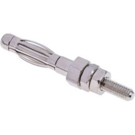 Mueller Electric 4 mm Bananenstecker mit vernickelten Kontakten - 5000V / 36A M3-Bolzen