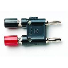 Pomona Laborstecker mit Polschraube - Rot/Schwarz - Vernickelt - 2,5 kV - 15 A (1286)
