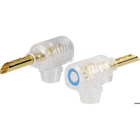 BKL Electronic Bananenstecker gewinkelt - Stift-Ø 4mm - Rot (1 Stück)