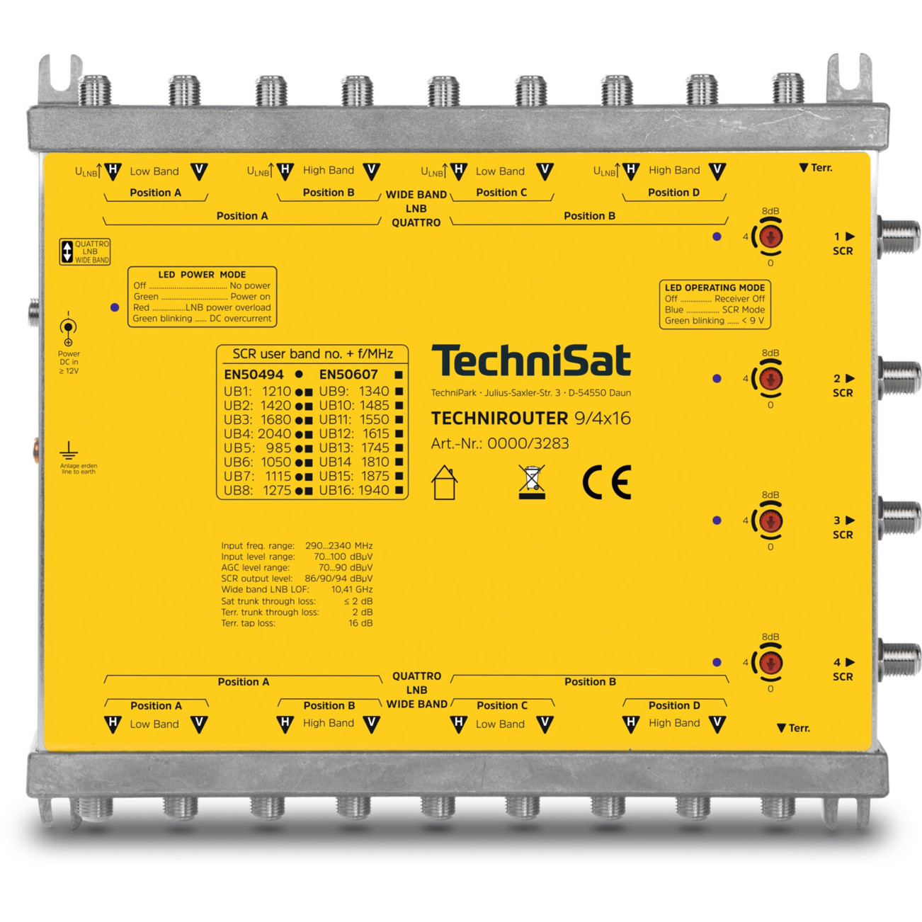 TechniSat TechniRouter 9/4x16 Multischalter - Optimale Signalverteilung