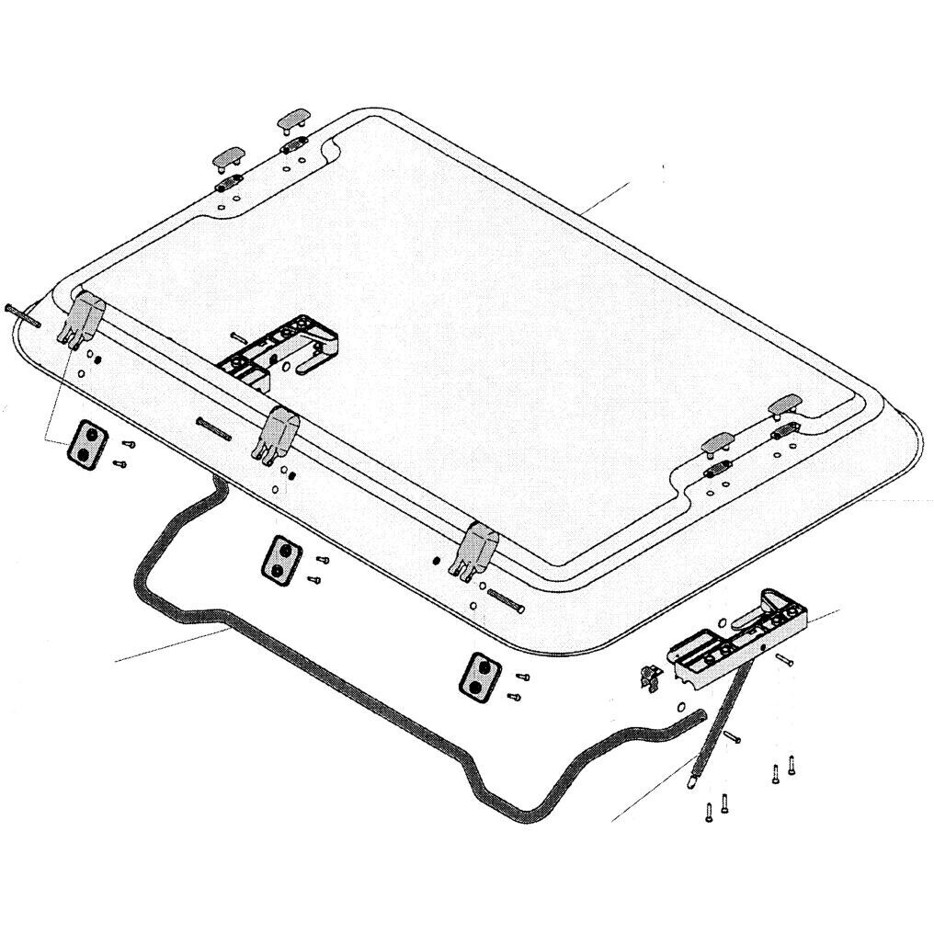 Dometic Heki 2 Ersatzglas - Ohne Anbauteile für Caravaning