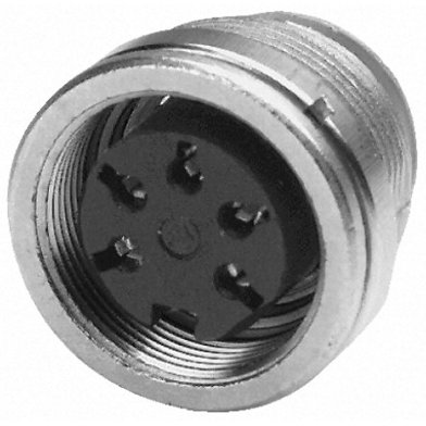 Amphenol Signalmate C091 M16 DIN-Buchse - Gerade, 2-polig, 300 V / 5.0A, IP40, Lötanschluss, Tafelmontage