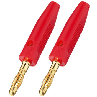 Monacor LS-Bananenstecker Drahtverbinder - Roter Banana Stecker