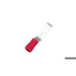 Flachsteckverbinder, teilweise isoliert, rot, 0,25 - 1,65 mm², Stecker, 100 Stück