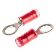 PIDG Ringkabelschuh von TE Connectivity – Isoliert – Rot – Ø 7.92mm außen, Ø 5mm innen – für max. 1.65mm² – M4.5