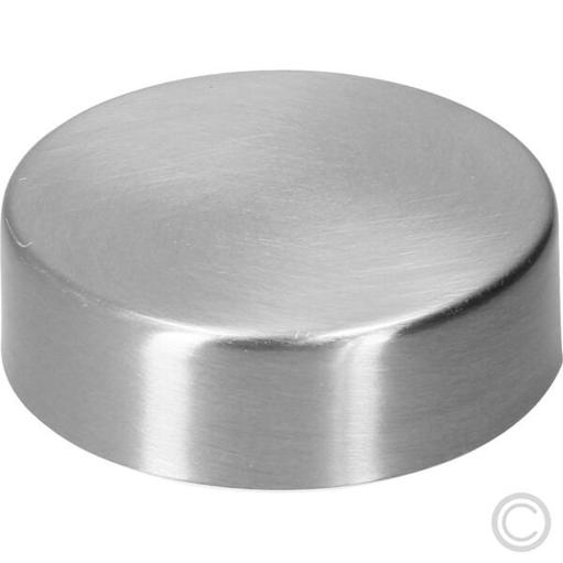 Hochwertiger Baldachin mit eleganter Zierkappe - Nickel gebürstet