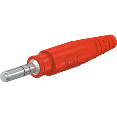 6 mm Crimpanschluss-Stecker für 10 mm² Kabel - Rot (15.0001-22)