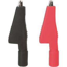 Krokodilklemmen-Set Testboy – Schwarz & Rot | 1 Set