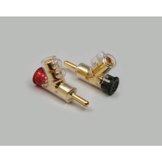BKL Electronic Kabelklammer Rot - 1 Stück (Laborstecker)