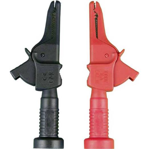 Gossen Metrawatt KY95-3 Krokodilklemmen-Set 4 mm Buchse - CAT III 1000 V - Schwarz