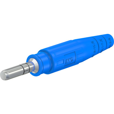 6 mm Crimpanschluss Stecker - 10 mm² - Blau - Artikelnummer: 15.0001-23