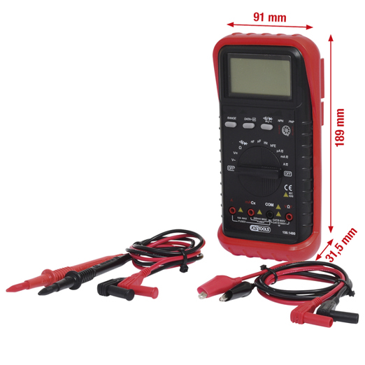 Digital Multimeter mit Prüfspitzen & Krokodilklemmen | Präzise Messungen für Profis und Hobbyisten