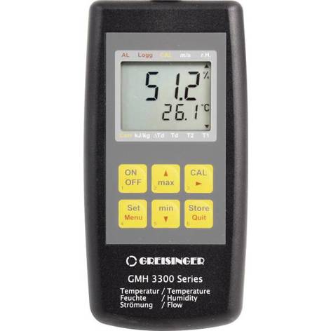 Greisinger GMH 3351 Hygrometer - Luftfeuchtemessgerät mit Datenloggerfunktion (0 % rF bis 100 % rF)