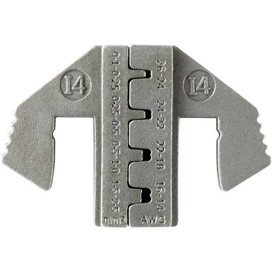Toolcraft Kabelcrimperzubehör TO-6483003 - Crimp-Form für Flachstecker, 1 Stück (2,5 mm²)