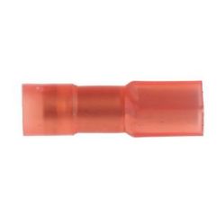 RS PRO Flachsteckhülse Rot, Isoliert - 0,5 bis 1,5 mm² (22 bis 16 AWG) - 2.8 x 0.5 mm - Buchse