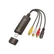 LogiLink Mini-DIN Audio/Videograbber Adapter - Schwarz