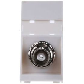 MK Koaxial-Buchse BNC-Steckverbinder | Wandmontage Crimp-Anschluss für RG58-Kabel | 50Ω | Gerade