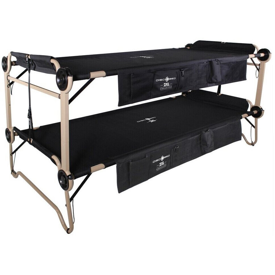 Campingmöbel: Disc-O-Bed 2XL in Schwarz - Premium Schlaflösung für Abenteuer
