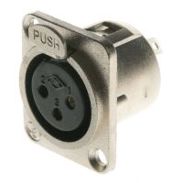 RS PRO 3-polige XLR Buchse - Gerade Tafelmontage - Natur
