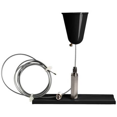 Deko Light D Line Seilabhängungshalter mit Deckenrosette - 1,5m Hochvolt-Schienensystem