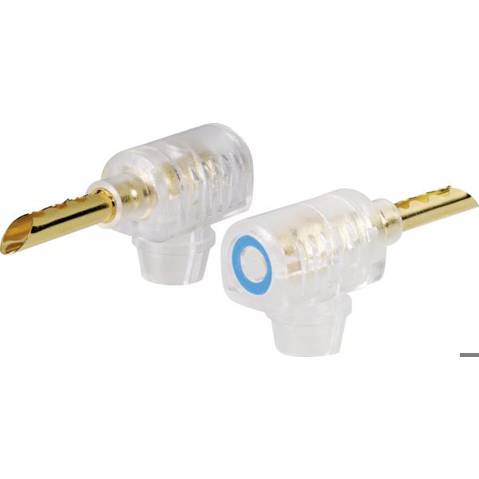 BKL Electronic Bananenstecker 0106004 - Gewinkelter Stecker, Ø 4mm, Schwarz, 1 Stück - Laborstecker