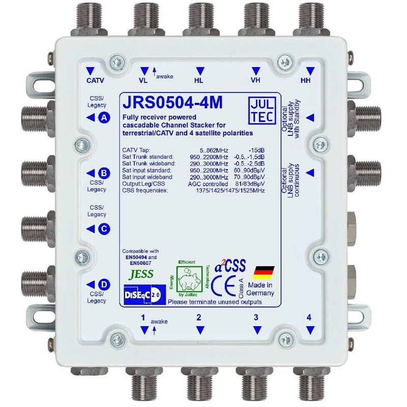 JULTEC Multischalter JRS0504-4M – Hochwertiger Signalverteiler für Antennen