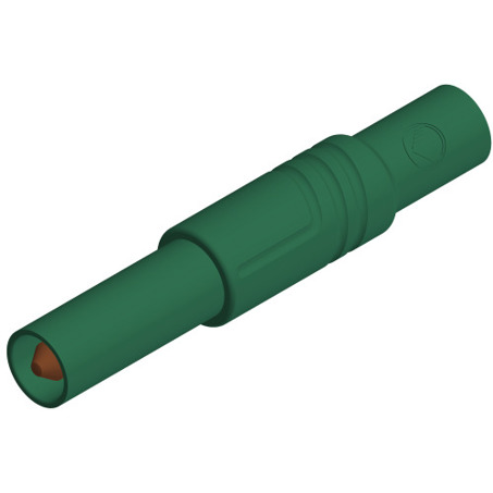 4 mm Schraubanschluss Stecker - 0,5-1,5 mm² - CAT III - Grün - LAS S G GN