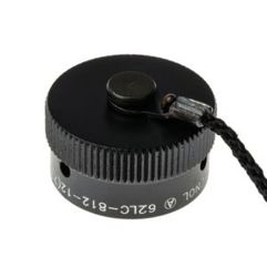 Amphenol 62GB LWL-Steckverbinder Schutzkappe aus Aluminium, Größe 12 - MIL-DTL-26482