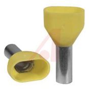 Altech Isolierte Aderendhülsen 2 x 6mm² | 5mm Stift | Gelb | PP | 12mm Länge | 23mm Breite | Max. 2 x 10AWG