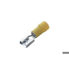 Flachsteckverbinder, teilweise isoliert, gelb, 4-6mm², Buchse, Packung mit 100 Stück
