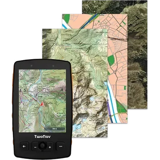 TwoNav Aventura 2 Plus GPS - Schwarz/Orange für Outdoor-Navigation