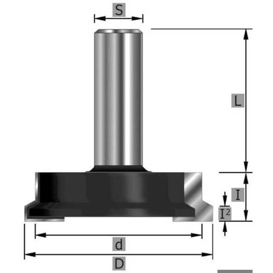 Schubladen-Verleimfräser Z2 - 8 mm x 45 mm