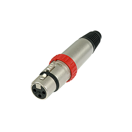 Professionelle XLR-Kupplung 3-polig | 2,5 mm² | AWG 14 | Metall | NC3FXS