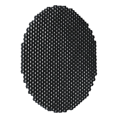V2 M Honeycomb Louvre BK - Schwarzer Wabenraster