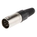 RS PRO 5-poliger XLR-Stecker für Kabelmontage - Gerade, Natur