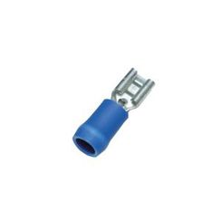 Flachsteckverbinder Blau (Teilweise isoliert) | Buchse | Kabelquerschnitt: 1.04 - 2.63 mm² | 100 Stück