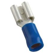 Isolierte Flachsteckhülse MECATRACTION S C100 - Blau, 7.7 x 6.3 mm, 17 AWG min