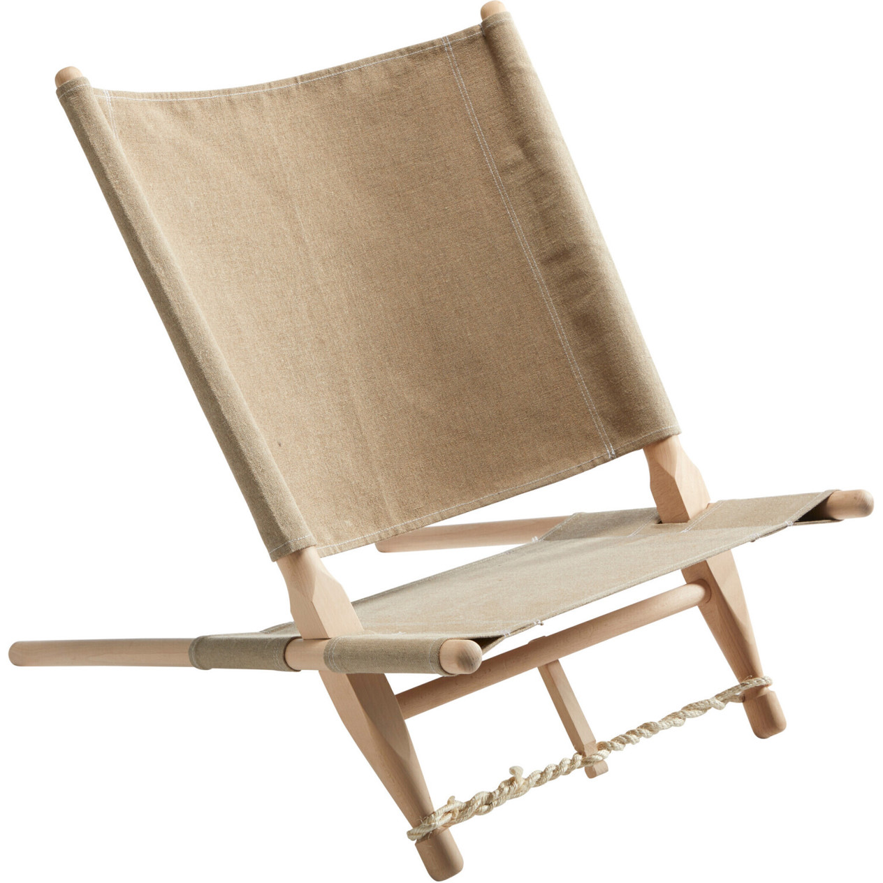 Beiger Moesgaard Stuhl von Nordisk – Ideal für Camping und Outdoor-Aktivitäten