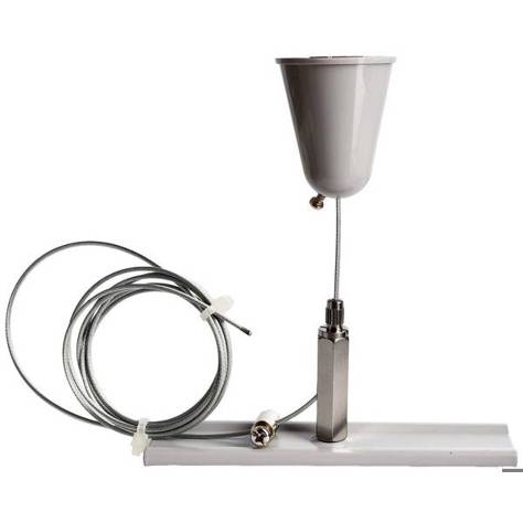 Deko Light D Line Seilabhängungshalter mit Deckenrosette - 1,5m Hochvolt-Schienensystem