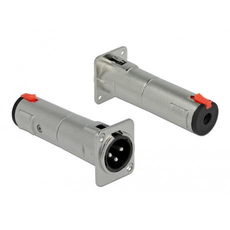 DeLOCK D-Typ Modul - XLR Stecker auf 6,35 mm 3-Pin Klinkenbuchse