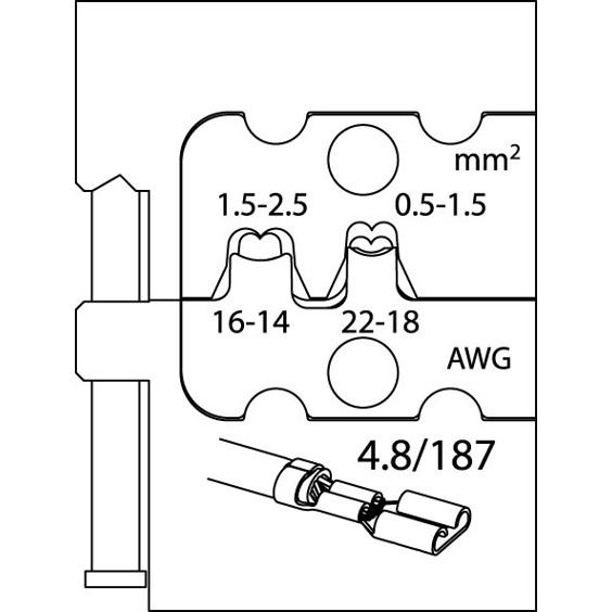 GEDORE 8140-10 Modul-Einsatz für Flachsteckhülsen 4,8 mm – Hochwertiges Zubehör für präzise Anwendungen