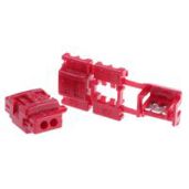 JST CL Series Kabelspleißverbinder - Abzweigverbinder - Rot - 22 bis 18 AWG - Ø 13.8 mm - Gesamtlänge 20 mm