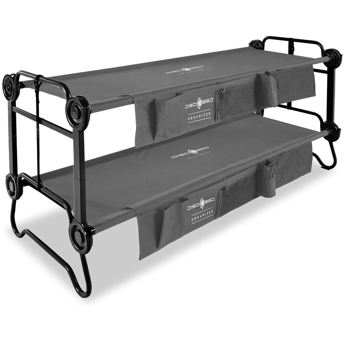 Disc-O-Bed 2er-Set Feldbett L - Anthrazit | Bequeme Campingmöbel