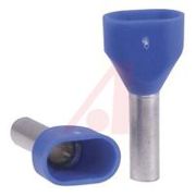Altech Aderendhülsen für Kabel bis 2 x 2.5mm² | 3.3mm Stift | Blau | Isoliert | 9.9mm x 18.5mm | 2 Eingänge | 14AWG Max.